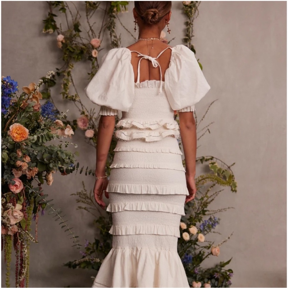 V. Chapman Leilani Top & Linnea Skirt Set size 4 small anthropology BHLDN - Picture 5 of 10